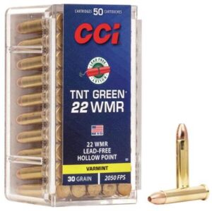 CCI TNT Green 22 WMR 30gr Lead-Free JHP Ammo - 50rd