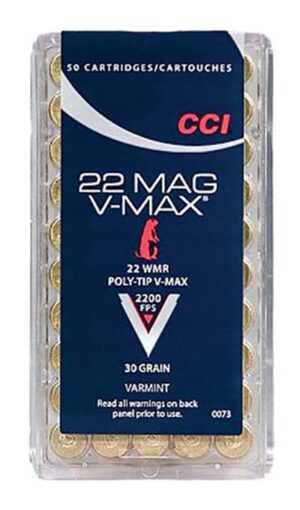 CCI Varmint 22 WMR 30gr Poylmer Tip Ammo - 50rd