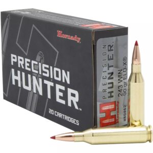 Hornady Precision Hunter 243 Win 90gr ELD-X Ammo - 20rd