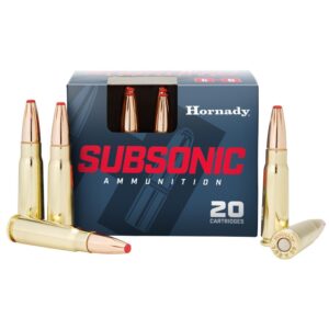 Hornady Subsonic Rifle 7.62x39mm 255 gr Sub X Ammo - 20rd