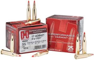 Hornady Superformance Varmint 17 Hornet 20gr V-Max Ammo - 25rds