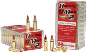 Hornady 17 Mach 2 17gr V-Max Rimfire Ammo - 50rd