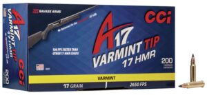 CCI 17 HMR 17gr A17 Varmint Tipped Ammo - 200rd