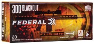 Federal 300 Blackout 150gr Bonded SP Fusion MSR Ammo - 20rd