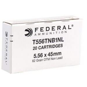 Federal Lake City 5.56x45mm 62gr SOST OTM Non-Lead Ammo - 20rd