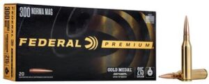 Federal Premium Gold Medal 300 Norma Mag 215gr Berger OTM Ammo - 20rds