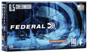 Federal Power-Shok 6.5 Creedmoor 140 Grain JSP Ammo - 20rds