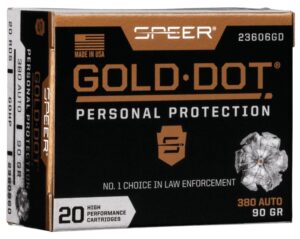 Speer Gold Dot Personal Protection 380 Auto 90gr GDHP Ammo - 20rds