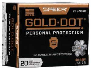 Speer 40 S&W 165gr GDHP Personal Protection Ammo - 20rds
