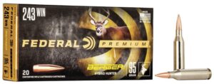 Federal 243 Win 95gr Berger Hybrid Hunter Ammo - 20rds