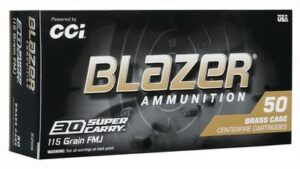 CCI Blazer 30 Super Carry 115 Grain FMJ Ammo - 50rds