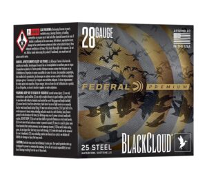 Federal Black Cloud 28 Gauge 3" 3/4oz #3 Steel Shot Ammo - 25rds