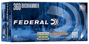 Federal Power-Shok 360 Buckhammer 200gr Jacketed Soft Point Ammo - 20rd