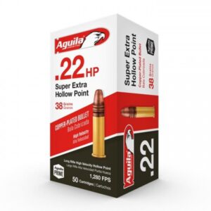 Aguila Super Extra 22 LR 38gr Hollow Point Ammo - 50rds