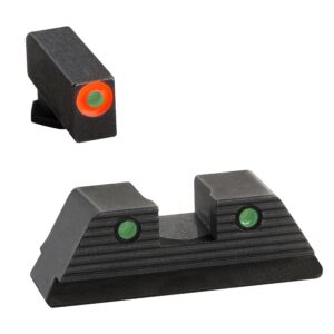 AMERIGLE Trooper Night Sight Set Glcok Gen 5 MOS Compatible Orange Pro-Glo Front