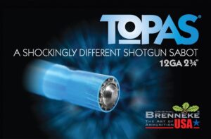 Brenneke 12 Gauge 2-3/4 309 Grain 2/3oz Slug Topas Ammo