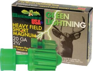 Brenneke Green Lightning 20 Gauge 2-3/4" 1oz Slug Ammo - 5rd