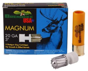 Brenneke Magnum 20ga 3" 1oz Rifled Slug Ammo - 5rd