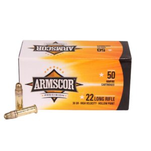 Armscor 22 LR 36gr Hollow Point High Velocity Ammo - 50rds