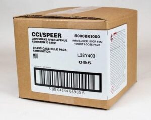 CCI/Speer 9mm Luger 115 Grain FMJ Ammo - 1000rds