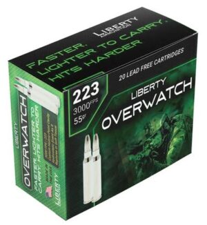 Liberty OverWatch 223 Rem 55gr HP Ammo - 20rds