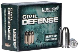 Liberty 45 ACP +P 78 Grain HP Civil Defense Ammo - 20rd
