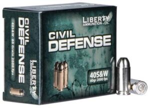 Liberty 40 S+W Civil Defense 60gr HP Ammo - 20rds