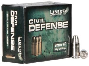 Liberty Civil Defense 9mm +P 50gr HP Ammo - 20rd