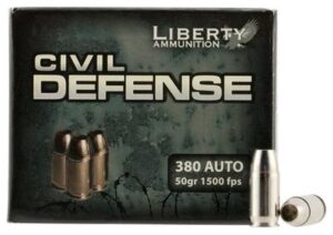 Liberty Civil Defense 380 Auto50gr HP Ammo - 20rds