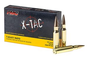 PMC X-TAC 7.62x51mm NATO 147gr FMJ-BT Ammo - 20rds