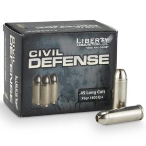 Liberty Civil Defense 45 Long Colt 78 Grain HP Ammo - 20rds