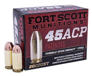 Fort Scott Munitions 45 ACP 180 Grain SCS TUI Ammo - 20rds