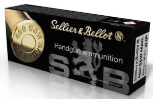 Sellier & Bellot 460 S&W Mag 255 Grain JHP Handgun Ammo - 20rd