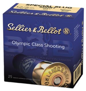 Sellier & Bellot 12 Gauge 2.75" 1 oz Rifled Slug Shot Ammo - 25rd