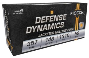 Fiocchi Defense Dynamics 357 Mag 148 Grain JHP Ammo - 50rds