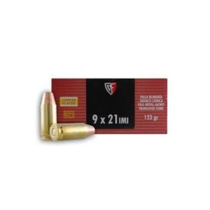 Fiocchi Heritage 9x21mm IMI 123gr FMJTC Ammo - 50rds