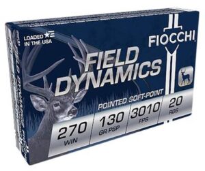Fiocchi 270 Win 130gr PSP Field Dynamics Ammo - 20rds