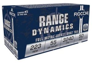 Fiocchi 223 Rem Range Dynamics 55gr FMJ-BT Ammo
