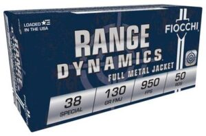 Fiocchi 38 Special 130 Grain FMJ Range Dynamics Ammo - 50rds