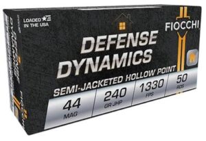 Fiocchi Defense Dynamics 44 Mag 240 Grain SJHP Ammo - 50rdsfense Dynamics 240 Grain SJHP Ammo - 50rds