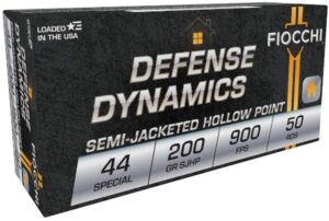 Fiocchi Defense Dynamics 44 Special 200gr SJHP Ammo - 50rds