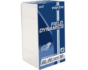 Fiocchi Field Dynamics 22 Win Mag 40 Grain JHP Ammo - 50rd