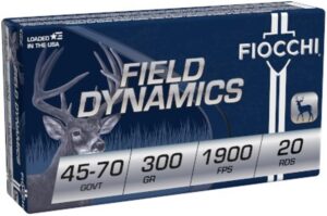 Fiocchi Field Dynamics 45-70 Govt 300gr HPFN Ammo - 20rds