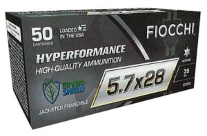 Fiocchi 5.7x28mm Hyperformance 35gr. JF Polytip Ammo - 50rds