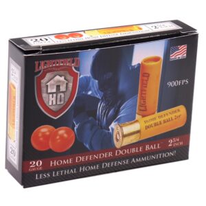 Lightfield Home Defender 20ga 2-3/4"Double Ball Ammo - 5rds