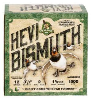 HEVI-Shot 12 Gauge 3-1/2 1-1/2oz #2 Shot HEVI-Bismuth Waterfowl Ammo