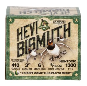 HEVI-Shot HEVI-Bismuth .410 Gauge 3" 9/16oz Bismuth 6 Shot Ammo - 25rd