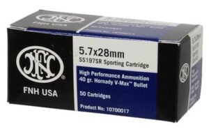 FNH 5.7x28mm 40 Grain Hornady V-Max Sporting Ammo - 50rds