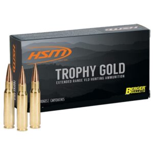 HSM Trophy Gold 270 WSM 150gr Berger Hunting VLD HPBT Ammo - 20rds