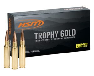 HSM Trophy Gold 308 Norma 185gr Berger Hunting VLD Match Ammo - 20rds